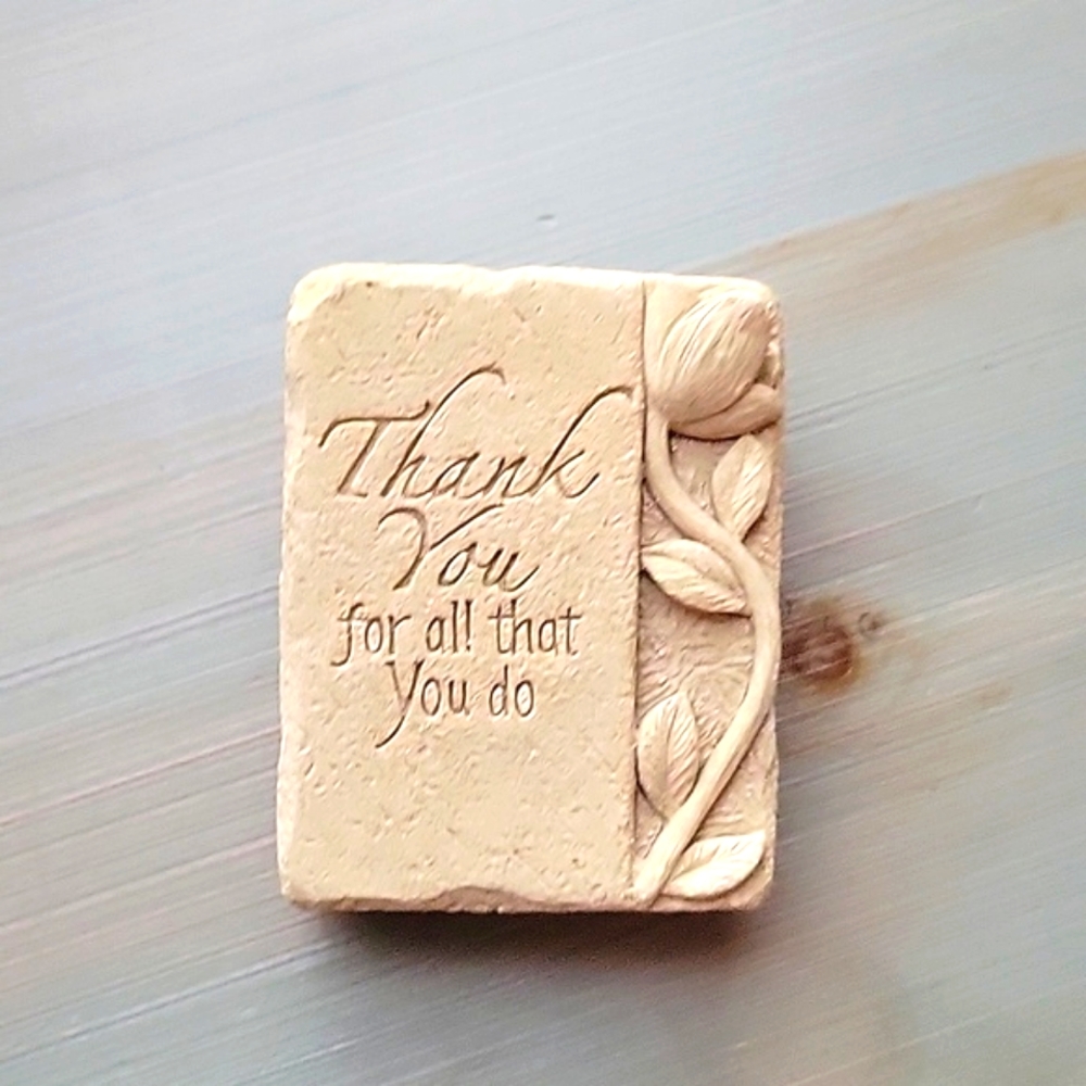Carruth 2009 Concrete Wall plaque - "Thank You for all You Do"